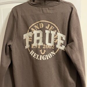 True Religion Chocolate Brown Zip-Up